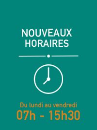 Nouveaux horaires définitifs